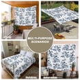 thumbnail image 6 of Blue Fruit Large Tapestry for Bedroom Wall Hanging Tapestry,Vintage Plant Nature Botanical Flower Floral Ceiling Backdrop Tapestries Poster Blanket Wall Decor for Teens Room Living Room 100" x 59", 6 of 8