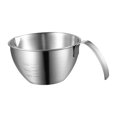 thumbnail image 5 of Stainless Steel Mixing Bowl Salad Bowls Long Handle Space Saving Metal Bowl Egg Whisking Bowl for Food Storage Dessert Baking Snacks 10cm, 5 of 8
