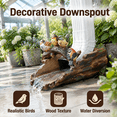 Birds Splash Block Garden Statue, Outdoor Gutter Downspout Extension ...