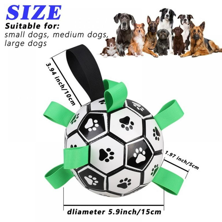 Dog Toys Interactive Pet Football Toys with Grab Tabs Dog Outdoor