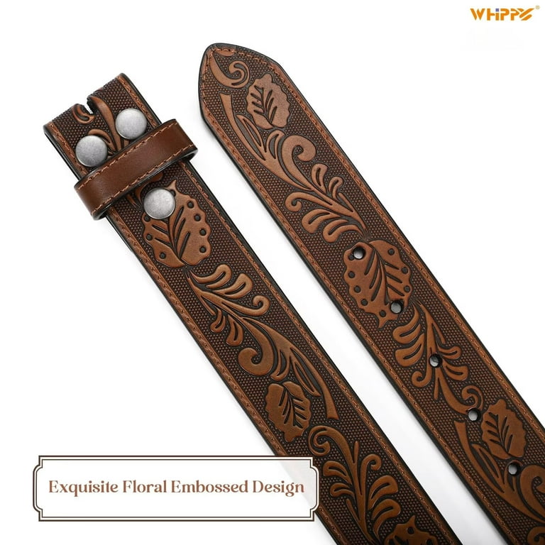 WHIPPY Western Belts for Men Women without Buckle Cowboy  display picture 2