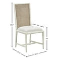 thumbnail image 3 of Morrocco Mahogany & Silk Highback Dining Side Chairs (Set of 2), 3 of 3