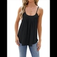 thumbnail image 1 of Camisetas Sin Mangas para Mujer, Top de Verano con Tirantes Finos, Camisa Holgada para Vacaciones en la Playa, Informal, 2025 Negro M, 1 of 9