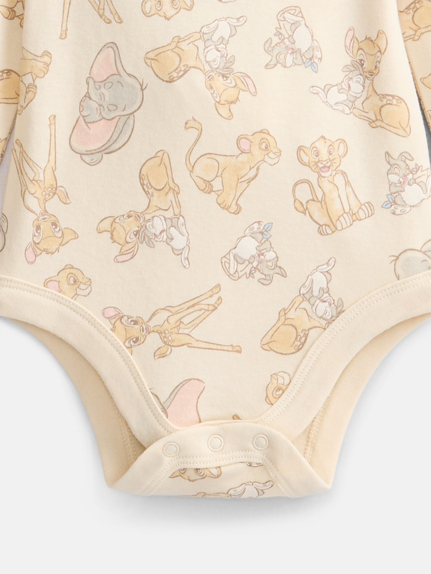 Disney Baby Wishes + Dreams Classics Bodysuits with Long Sleeves, 3 Pack, Sizes Newborn-18M