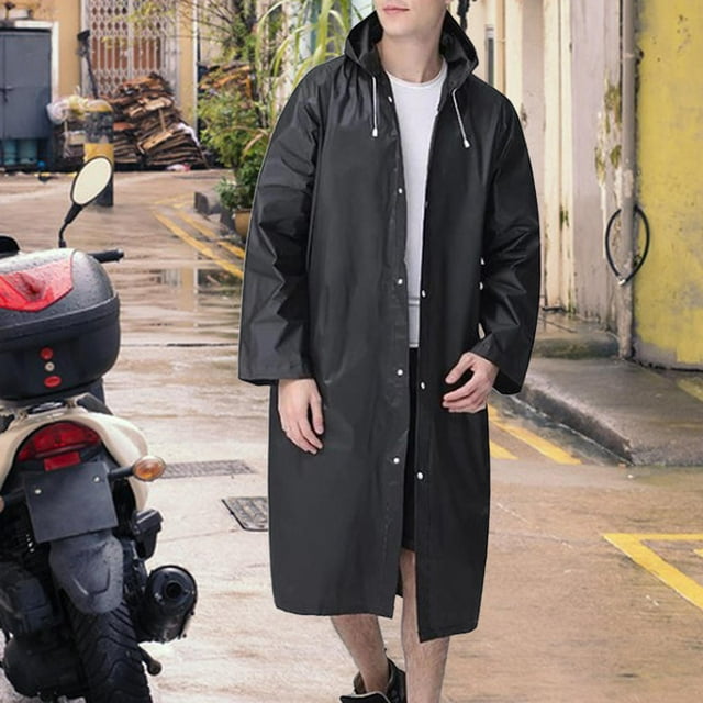 BELOVING Poncho de Pluie à Capuche Réutilisable Veste de Pluie à Manches Longues pour Voyage Escalade Vélo TTTG