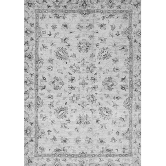 Ahgly Company Indoor Rectangle Oriental Gray Traditional Area Rugs, 5' x 8'