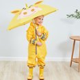 thumbnail image 4 of Hweilai Unisex Kids 3D Cartoon Animal Reflective Strip Hooded Raincoat Poncho Coverall, 4 of 7