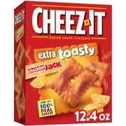 Cheez-It Extra Toasty Cheddar Jack Cheese Crackers, Baked Snack Crackers, 12.4 oz