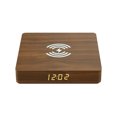 thumbnail image 1 of 10W Wireless Desktop Wooden Charging Board Phone Charger Adapter Electric Clock-Brown, 1 of 5