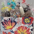 thumbnail image 4 of Tasteful Thoughts Flowers Basket Box, Yellow/Red, Assorted Chocolate and Popcorn, 4 of 7