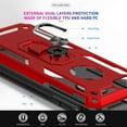 thumbnail image 3 of 3in1 Case Bundle for Apple iPhone 8, 7, SE, Heavy Duty Case with Built-in Kickstand, Dual Layer Protection with 2 Clear Screen Protectors, Sturdy Case for Apple iPhone 8, 7, SE,, Red, 3 of 7