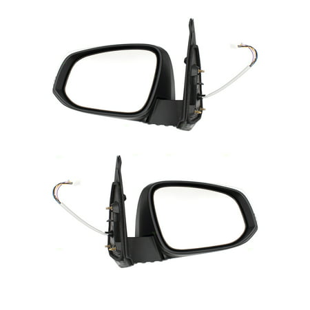 BROCK Pair Set Power Side View Mirrors Heated Signal Chrome Covers for 16-18 Toyota Tacoma Pickup 8794004240