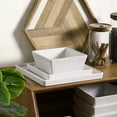 thumbnail image 6 of Stone + Lain Grace Stoneware Collection, Square Dinnerware Set, 12-Piece Service for 4, White, 6 of 6