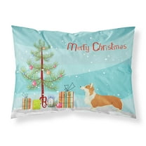 Pembroke Corgi Christmas Tree Fabric Standard Pillowcase
