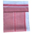 thumbnail image 4 of RedAdult Hombres Pañuelo árabe para la cabeza Keffiyeh Oriente Medio Desierto Shemagh Wrap Headwear Árabe, 4 of 5