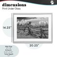 thumbnail image 3 of Grand Tetons Mountains & Fence Gray Framed Print Under Glass, design by MJ Photography, 3 of 10
