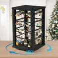 thumbnail image 3 of Rustic Rotating Wood Earring Stand, 4 Tiers Earring Holder Organizer Stand with 192 Earring Tree Holes Display for Stud Earrings, Hoop Earrings, 3 of 7