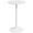 White, variant on HOMCOM Round Bar Table for 2 People, High Pub Table with Steel Base