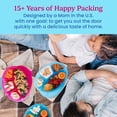 thumbnail image 4 of MHSIOAP-Bentgo Easyboxes 4-Compartment Oval Containers - Patented Design 8-Piece Set; 4 Trays & 4 Fitted Lids Seal in Freshness; Reusable Food Storage & Meal Prep BPA-Free Containers (Jewel Brights), 4 of 4