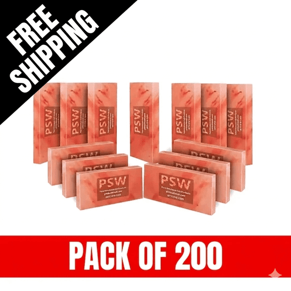 Pink Salt Wall Himalayan  Salt Tiles 8x4x1 inches, Natural Himalayan Salt, 200 Count