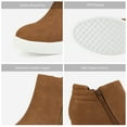 thumbnail image 2 of Dream Pairs Women's Platform Wedge Sneaker Ankle Booties, 2 of 6