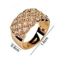 thumbnail image 6 of Yesbay Luxury Ladies Rhinestone Inlaid Finger Ring Wedding Engagement Jewelry Gift Silver, 6 of 6