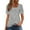 Gray, variant on ATENAR T Shirts for Women Loose Summer Tops for Women Short Sleeve Tee Green XL
