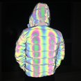 thumbnail image 3 of T Gift Of Design Italien Holographique Doudoune - Veste Arc-en-Ciel - Doudoune Réfléchissante Iridescent:S, 3 of 5