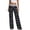Black, variant on HomeDM Pants for Women Wide Leg Tie-Dye Striped Pants with Pockets Purple Drawstring Lounge Trousers for Athletic Work Size L