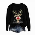 thumbnail image 5 of Towmus Christmas Sequins Sweatshirts Women Merry and Bright Christmas Crewneck Shirts Xmas Holiday Long Sleeve Pullover Tops, 5 of 6