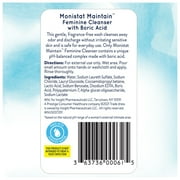 Monistat Boric Acid Feminine Cleanser, Fragrance Free Feminine Wash, 16 Fl Oz, 1 Pack