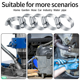 thumbnail image 5 of 12 piezas de abrazadera de manguera ajustable de 21-38mm, tornillos de Clips de manguera de Metal de acero inoxidable 304 para manguera de agua, tanque de Gas, tubos de automóviles, 5 of 5