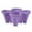 ZA-Purple, variant on Yatlte 14.57'' x 14.57'' x 6.69'' Round Red Polypropylene Three-Petal Flower Pot with Drainage Hole