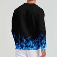 thumbnail image 4 of Qiopertar Liquidation à Moins de 5$ Mode Décontractée pour Hommes Imprimé Col Rond Manches Longues Pull Chandails en Molleton Blouse en Liquidation Offres d'Accès Anticipé, 4 of 4