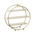 thumbnail image 2 of Soporte de 3 niveles para cupcakes, pasteles, donas, dulces, frutas y postres sencillos. Oro, 2 of 9