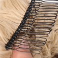 thumbnail image 5 of Shangke Synthetic Updos Curly Hair Chignon Clip On Hair Bun Pad Gray Mix Color Retro Style Women's Wedding Hairpieces, 5 of 5