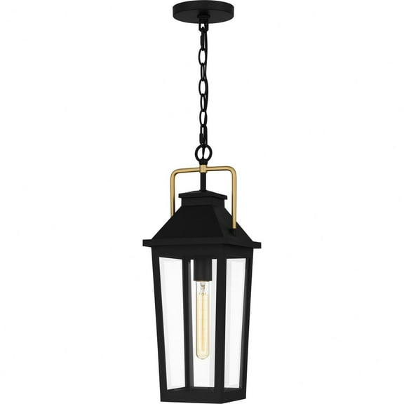 BUK1907MBK Quoizel Lighting Buckley - 1 Light Outdoor Hanging Lantern In Traditional Style-21 Inches Tall and 7.5 Inches Wide
