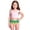 Green, variant on Girls Tankini Set 2 Piece Swimsuit - Beach Sports Bathing Suit High Neck Racerback Padded Kids Girls Swimwear For Summer Beach Tropical Swimsuit