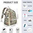 thumbnail image 6 of Cute Dinosaur Pattern Backpack for School,Cute School Bag,Schoolbag with Adjustable Shoulder Straps & Padded Back,13.4"x11"x4.7", 6 of 6