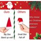 thumbnail image 4 of Wabjtam 38 piezas de sombreros de Papá Noel para Navidad, soportes para cubiertos, vajilla para la mesa de la cena, suministros de decoración, 4 of 5