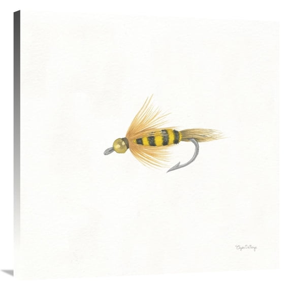 Global Gallery's 'Gone Fishin VII' By Elyse DeNeige Stretched Canvas Wall Art