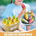 thumbnail image 4 of Oleegame 1PC Baby Popsicle Molds Set Carrot Shaped Sticks Ice Silicone Maker Easy Release Ice Easy Release Ice Reusable Maker Yellow, 4 of 4