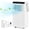 Black control panel, variant on Kicctian 10000 BTU Portable Air Conditioner,Cooling,Dehumidifier & Fan, Quiet Mobile Floor AC with Remote,Covers Rooms up to 450 Sq.Ft