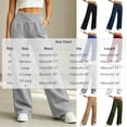 thumbnail image 4 of Liuinsasek Women's Winter Long Sweatpants Loose Wide Leg Pants Elastic Waistband and Pockets High Waisted Sweatpants, 4 of 10