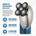 thumbnail image 4 of VUKO 5-in-1 Head Shaver Hair Clipper with Nose Hair Trimmer, Face Clean Brush & Massage - Complete Grooming Kit for Men, 4 of 5