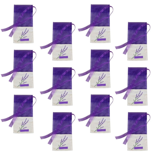 FUTUREORYY 1Set Fashionable Lavender Sachet Bags Cotton Portable Fragrance Bags with Ribbon