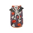 thumbnail image 2 of Halloween Dog Clothes Scary Pumpkin Bat Dog Costumes Doggie Shirts Puppy Shirt Pet Vest Tank Top Cat Tee White, 2 of 6