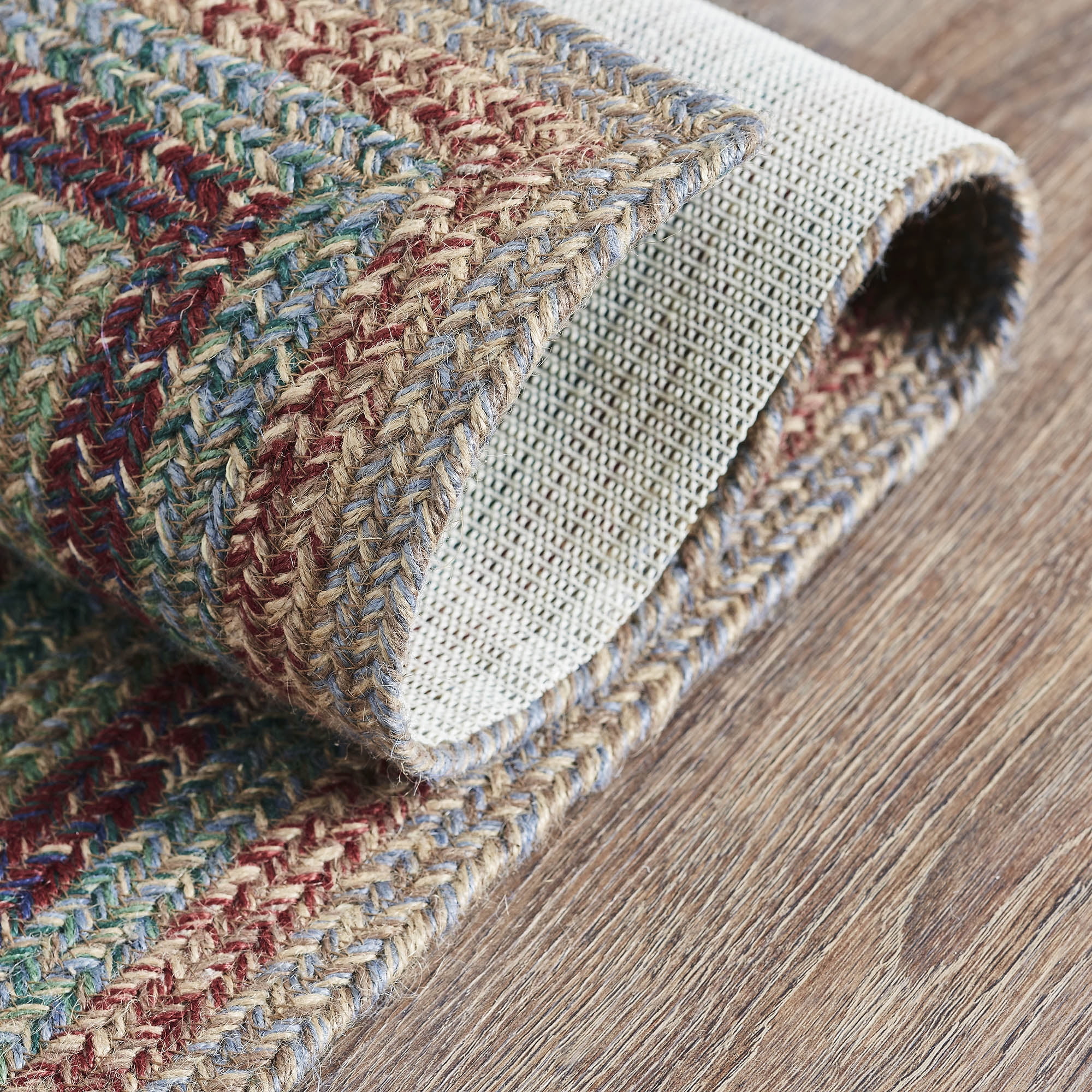 VHC Brands Multi Jute Rug Rect w/Pad 36x72
