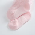 thumbnail image 6 of Esho Baby Girls Anti Slip Frilly Lace Socks, Toddler Girl Cotton Knee High Long Socks, 0-5T, 6 of 8