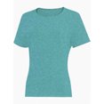 thumbnail image 2 of Women's Lightweight and Soft T-Shirt Curved Hem Crew Neck Smooth Trendy Sleep Lounge Pajama Tops, 2 of 5